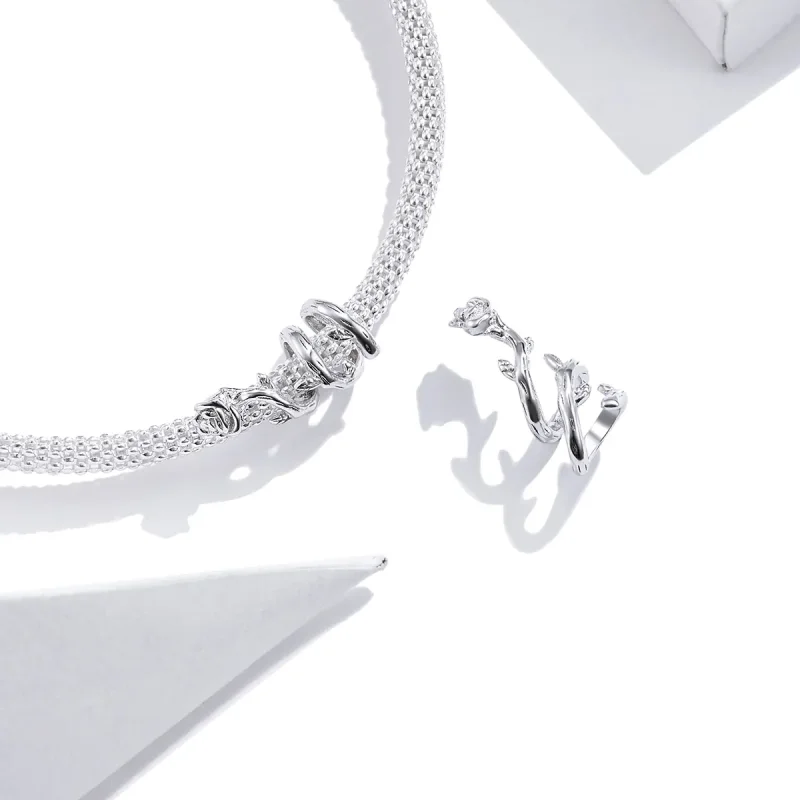(immagine per) Charm tipo Pandora Viti di rose - BSC310 - Visualizza 4