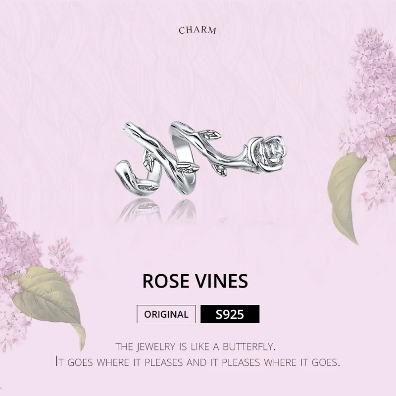 (immagine per) Charm tipo Pandora Viti di rose - BSC310 - Visualizza 6