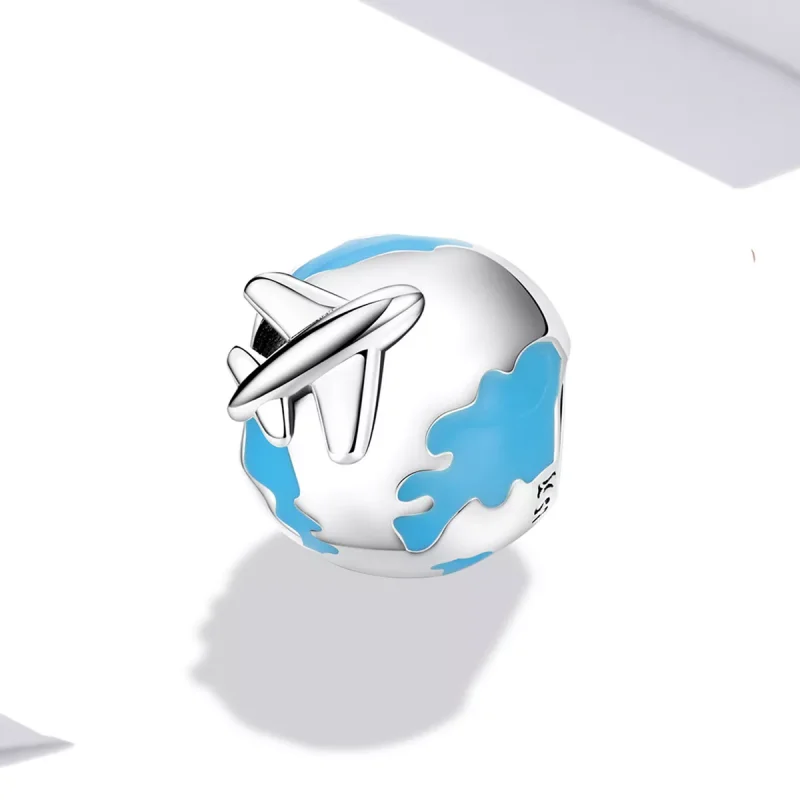 (immagine per) Charm tipo Pandora World Travel - L'aereo salpa - SCC2026 - Visualizza 2