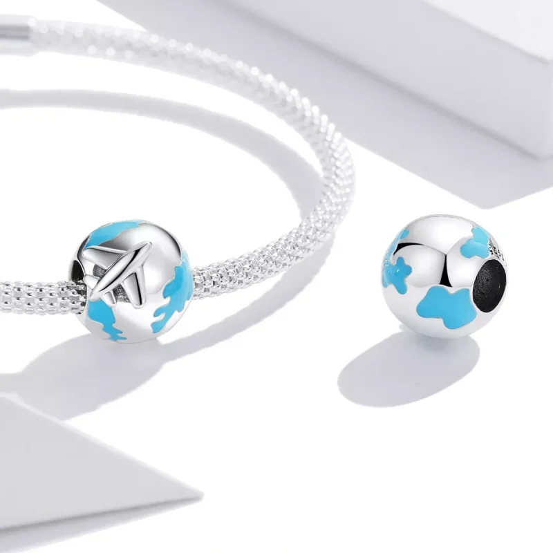 (immagine per) Charm tipo Pandora World Travel - L'aereo salpa - SCC2026 - Visualizza 4