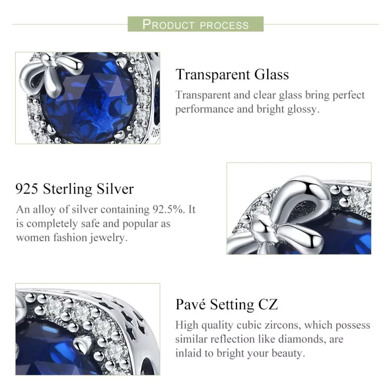 (immagine per) Charm tipo Pandora Zaffiro - SCC1058 - Visualizza 6
