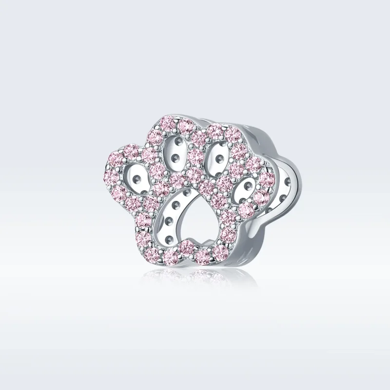 (immagine per) Charm tipo Pandora Zampa rosa - BSC164 - Visualizza 5