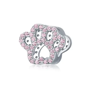 (immagine per) Charm tipo Pandora Zampa rosa - BSC164