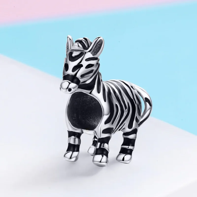 (immagine per) Charm tipo Pandora Zebra animale adorabile - SCC550 - Visualizza 3