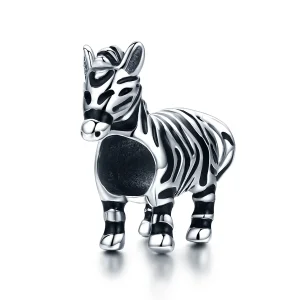 (immagine per) Charm tipo Pandora Zebra animale adorabile - SCC550