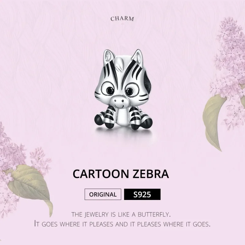 (immagine per) Charm tipo Pandora Zebra del fumetto - BSC387 - Visualizza 6