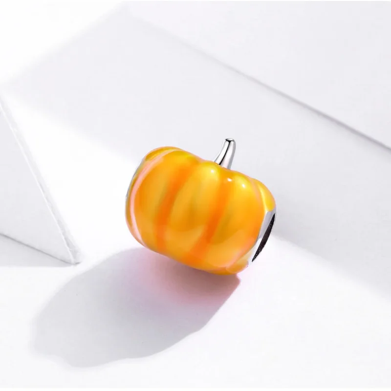 (immagine per) Charm tipo Pandora Zucca carina - BSC333 - Visualizza 2