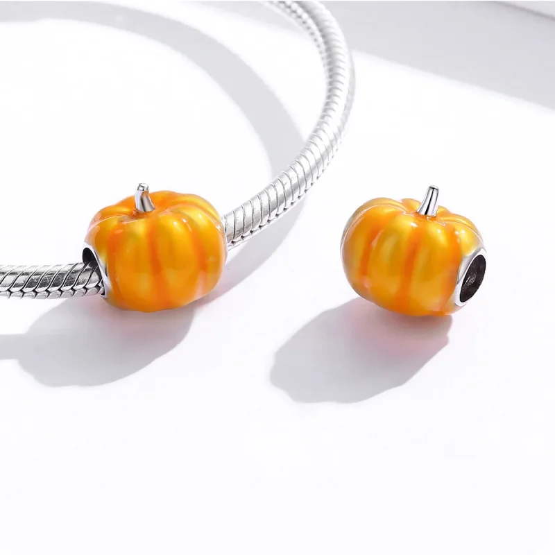 (immagine per) Charm tipo Pandora Zucca carina - BSC333 - Visualizza 4
