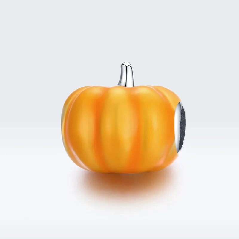 (immagine per) Charm tipo Pandora Zucca carina - BSC333 - Visualizza 5