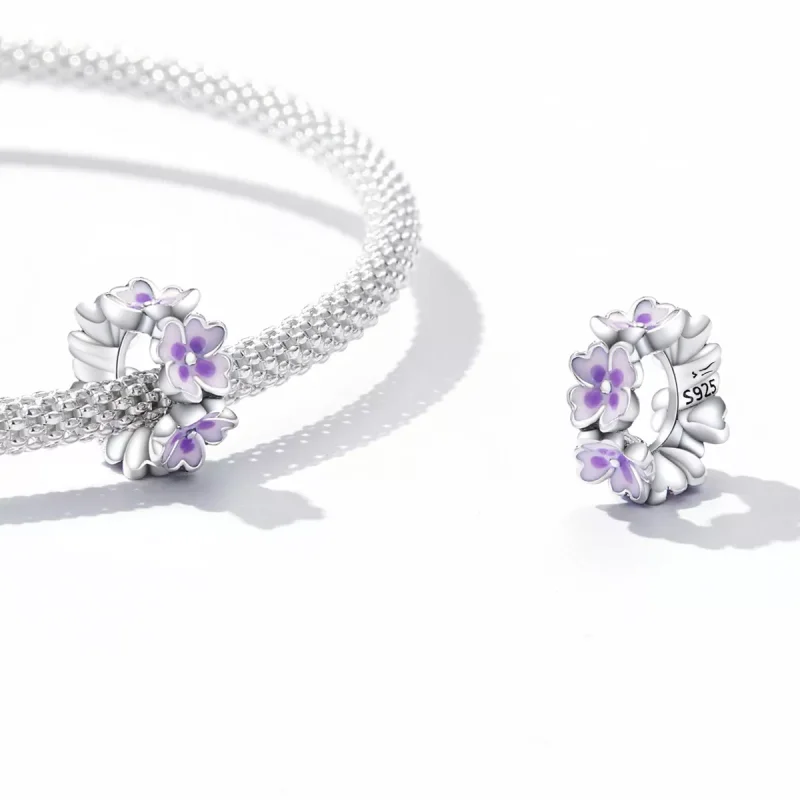 (immagine per) Distanziatore tipo Pandora Fiori - SCC2212 - Visualizza 4