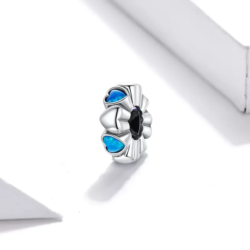(immagine per) Distanziatore tipo Pandora Opale Cuore - BSC435 - Visualizza 2