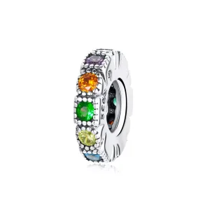 (immagine per) Distanziatore tipo Pandora Pietra Arcobaleno - BSC473