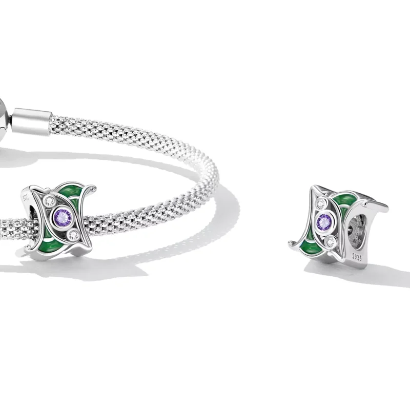 (immagine per) Distanziatore tipo Pandora Zirconio Art Viola - SCC2294 - Visualizza 4