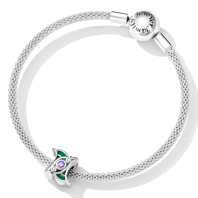 (immagine per) Distanziatore tipo Pandora Zirconio Art Viola - SCC2294 - Visualizza 5