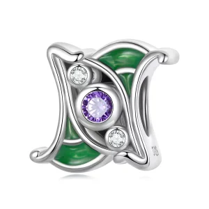 (immagine per) Distanziatore tipo Pandora Zirconio Art Viola - SCC2294