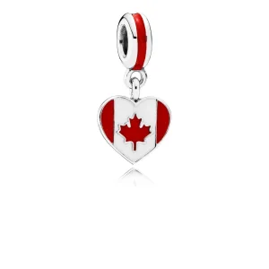 (immagine per) Charm pendente PANDORA Bandiera del cuore del Canada