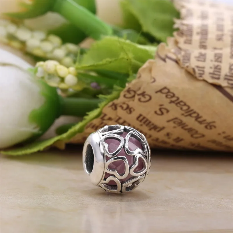 (immagine per) Charm Apri il tuo Cuore Rosa - Pandora IT - Visualizza 2