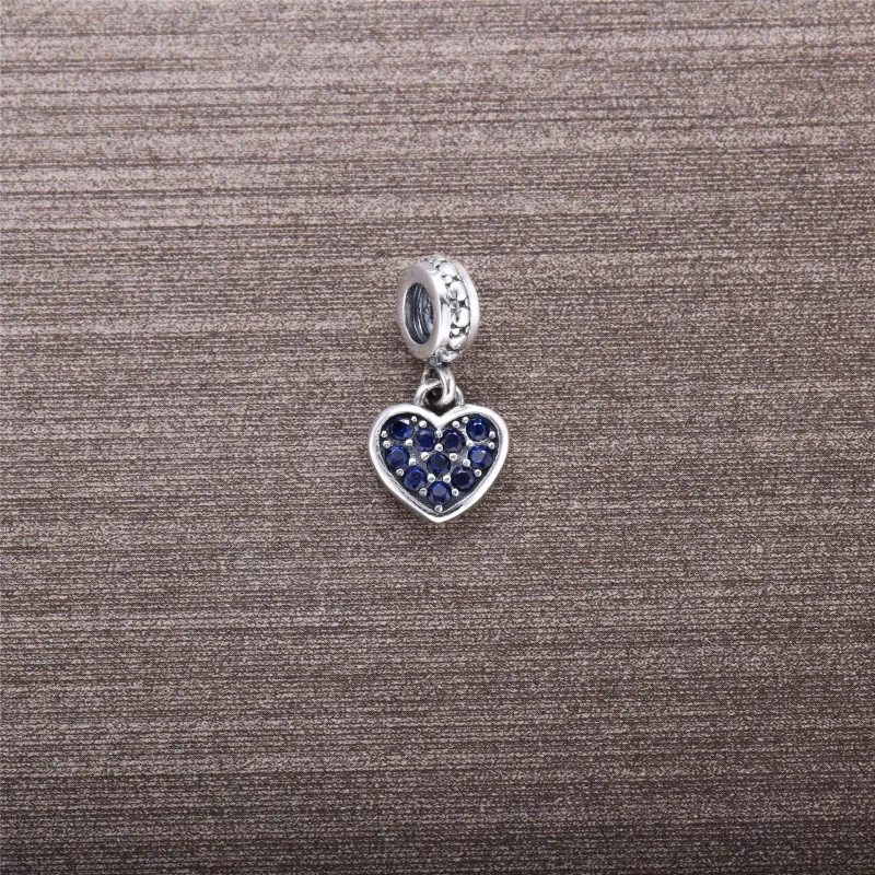 (immagine per) Charm con Pendente Cuore in Pavé Nero - 791023NCK - Charm | PANDORA - Visualizza 2