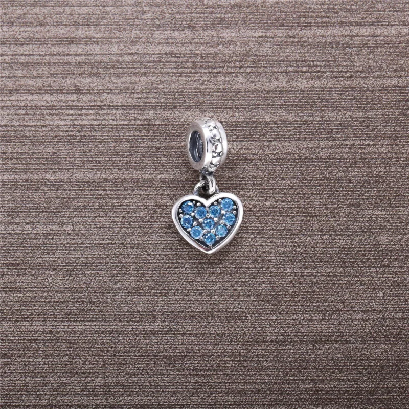 (immagine per) Charm con Pendente Cuore in Pavé Nero - 791023NCK - Charm | PANDORA - Visualizza 3