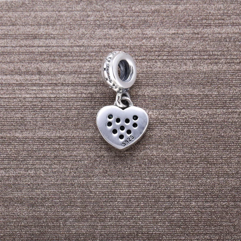 (immagine per) Charm con Pendente Cuore in Pavé Nero - 791023NCK - Charm | PANDORA - Visualizza 4