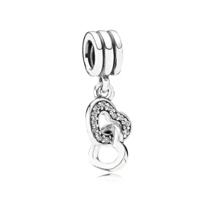 Charm Con Pendente Cuori Intrecciati Pandora It (immagine per) Charm Con Pendente Cuori Intrecciati Pandora It