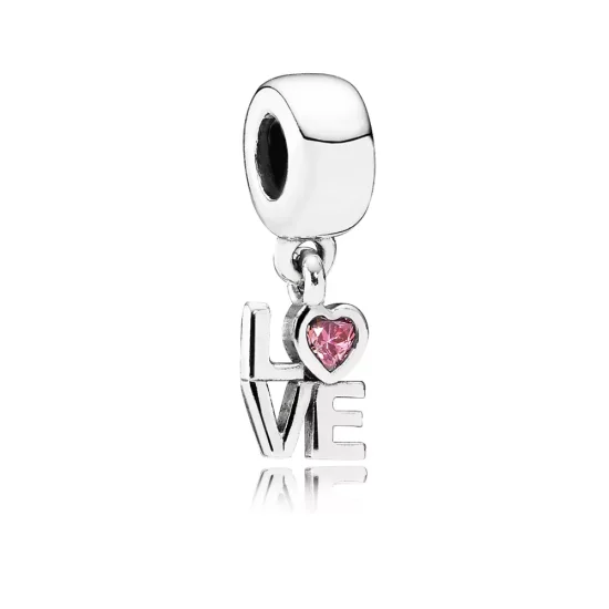 (immagine per) Charm con Pendente Love - 791253CZS - Charm | PANDORA