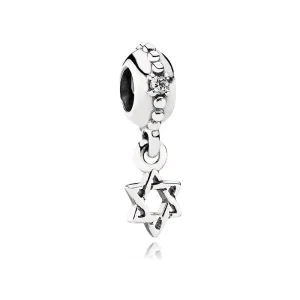 (immagine per) Charm con Pendente Stella di David - 791167CZ - Charm | PANDORA