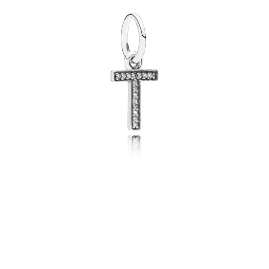 (immagine per) Charm con Pendente T - 791332CZ - Charm | PANDORA