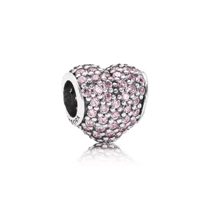(immagine per) Charm Cuore in Pavé Rosa - Pandora IT