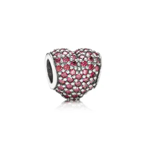 (immagine per) Charm Cuore in Pavé Rosso - Pandora IT
