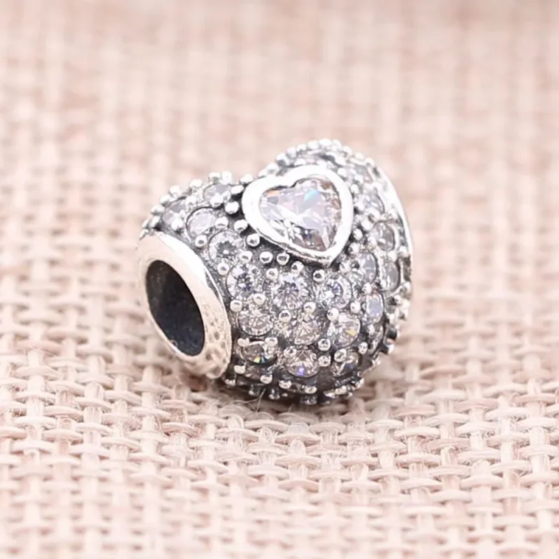 (immagine per) Charm Cuore nel Cuore in Pavè - 791168CZ - Charm | PANDORA - Visualizza 2