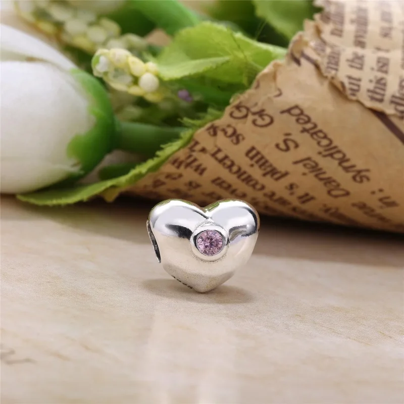 (immagine per) Charm Cuore Punto Luce Rosa - 790134PCZ - Charm | PANDORA - Visualizza 2
