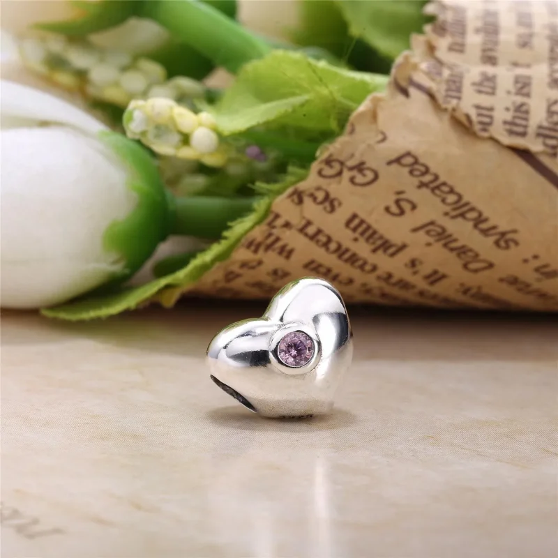 (immagine per) Charm Cuore Punto Luce Rosa - 790134PCZ - Charm | PANDORA - Visualizza 3