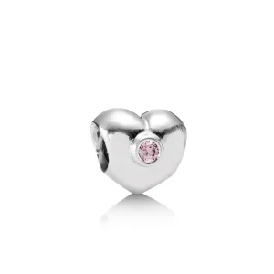 (immagine per) Charm Cuore Punto Luce Rosa - 790134PCZ - Charm | PANDORA