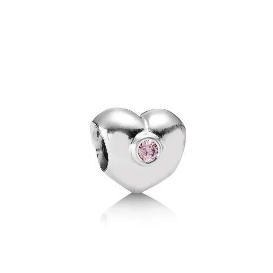 (immagine per) Charm Cuore Punto Luce Rosa - 790134PCZ - Charm | PANDORA