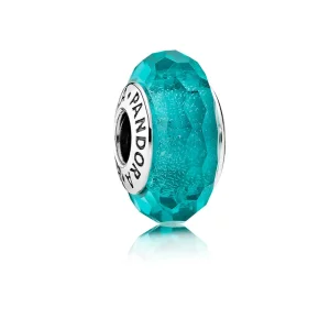 (immagine per) Charm in Vetro di Murano color turchese scintillante - Pandora IT
