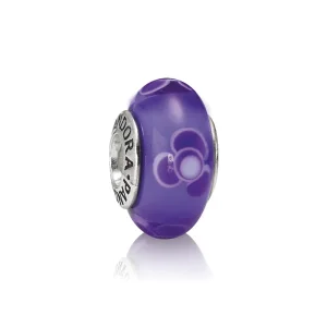 (immagine per) Charm in Vetro di Murano Fantasia di Fiori Viola - 790643 - Charm | PANDORA