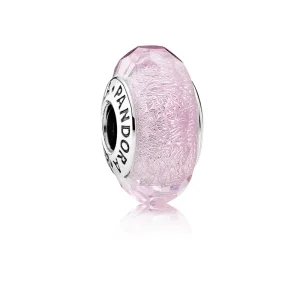 (immagine per) Charm in Vetro di Murano rosa scintillante - Pandora IT | PANDORA