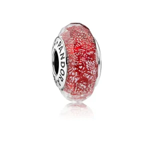 (immagine per) Charm in Vetro di Murano rosso scintillante - Pandora IT