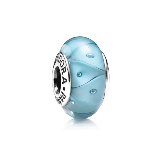 (immagine per) Charm in Vetro di Murano Zig-Zag Azzurro - 790924 - Charm | PANDORA
