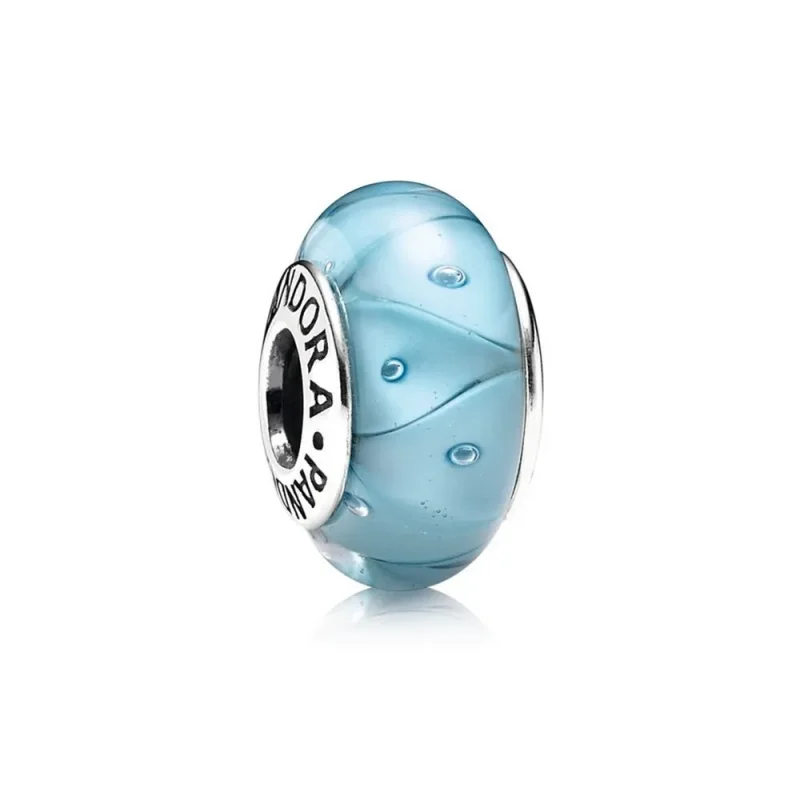 (immagine per) Charm in Vetro di Murano Zig-Zag Azzurro - 790924 - Charm | PANDORA