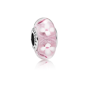 (immagine per) Charm in Vetro Prato Fiorito Rosa - Pandora IT