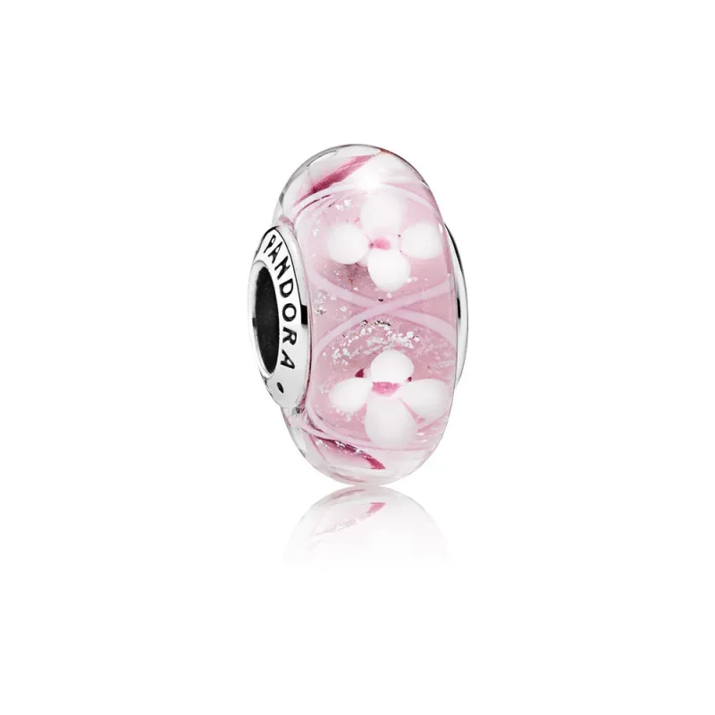 (immagine per) Charm in Vetro Prato Fiorito Rosa - Pandora IT