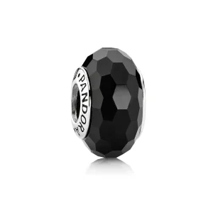 (immagine per) Charm in Vetro di Murano Sfaccettato Nero - Pandora IT | PANDORA 