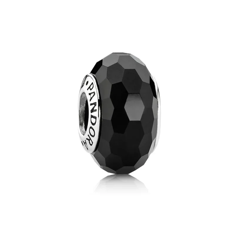 (immagine per) Charm in Vetro di Murano Sfaccettato Nero - Pandora IT | PANDORA 