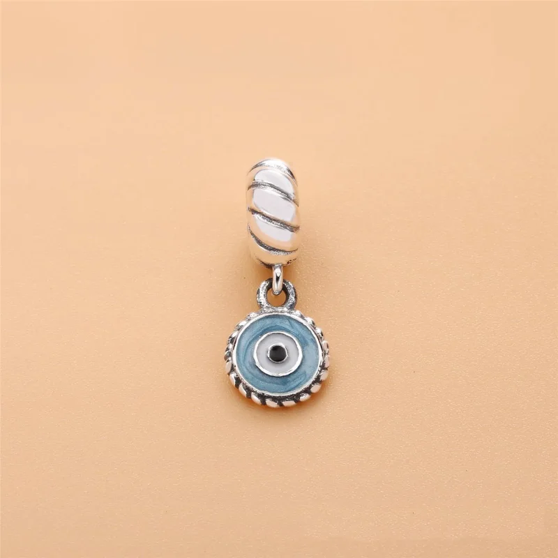 (immagine per) Charm pendenti PANDORA, charm con pendente occhio azzurro, 790529EB - Visualizza 2