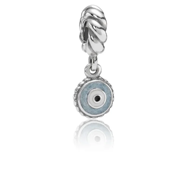 (immagine per) Charm pendenti PANDORA, charm con pendente occhio azzurro, 790529EB