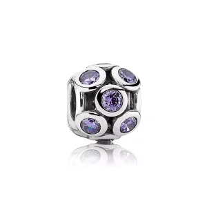(immagine per) Charm Openwork Cerchi Viola - 791153ACZ - Charm | PANDORA
