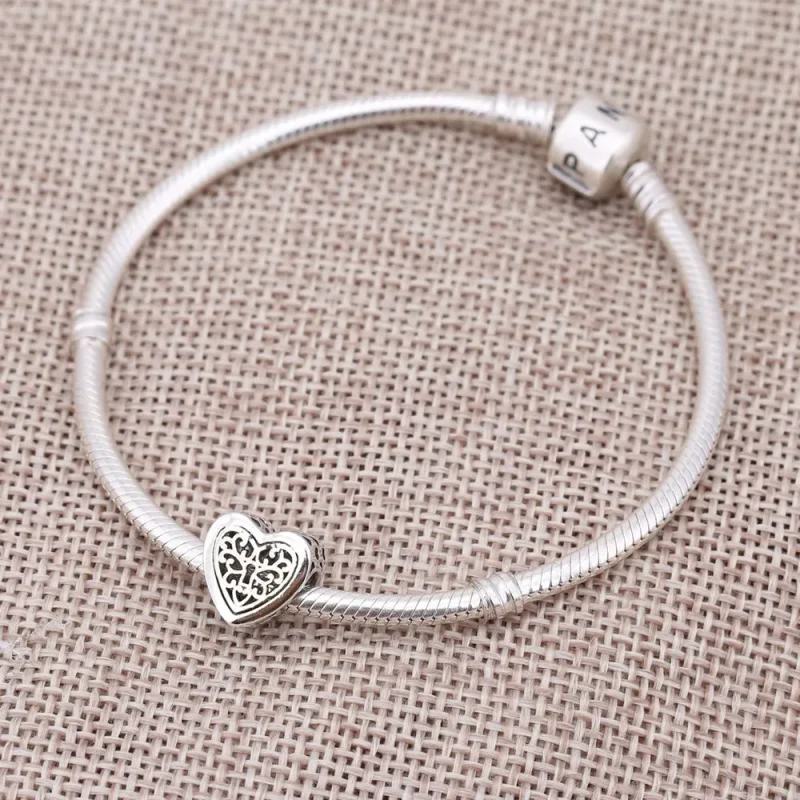 (immagine per) Charm Openwork Cuore Custodito - Pandora IT - Visualizza 3