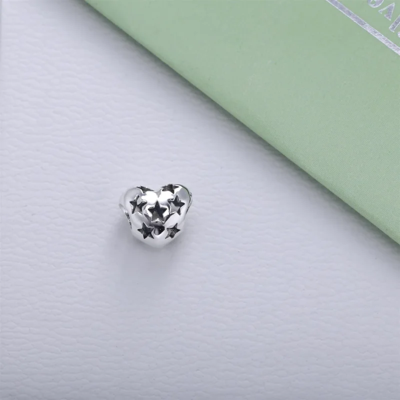 (immagine per) Charm Openwork Cuore Stellato - 791393 - Charm | PANDORA - Visualizza 2